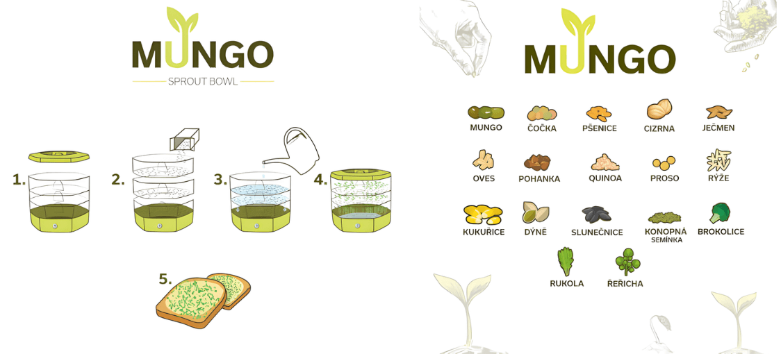 Klíčící miska mungo